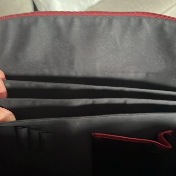 💥💥Coldwater Creek Red Faux Leather Americana Briefcase💥💥 - Picture 10 of 12